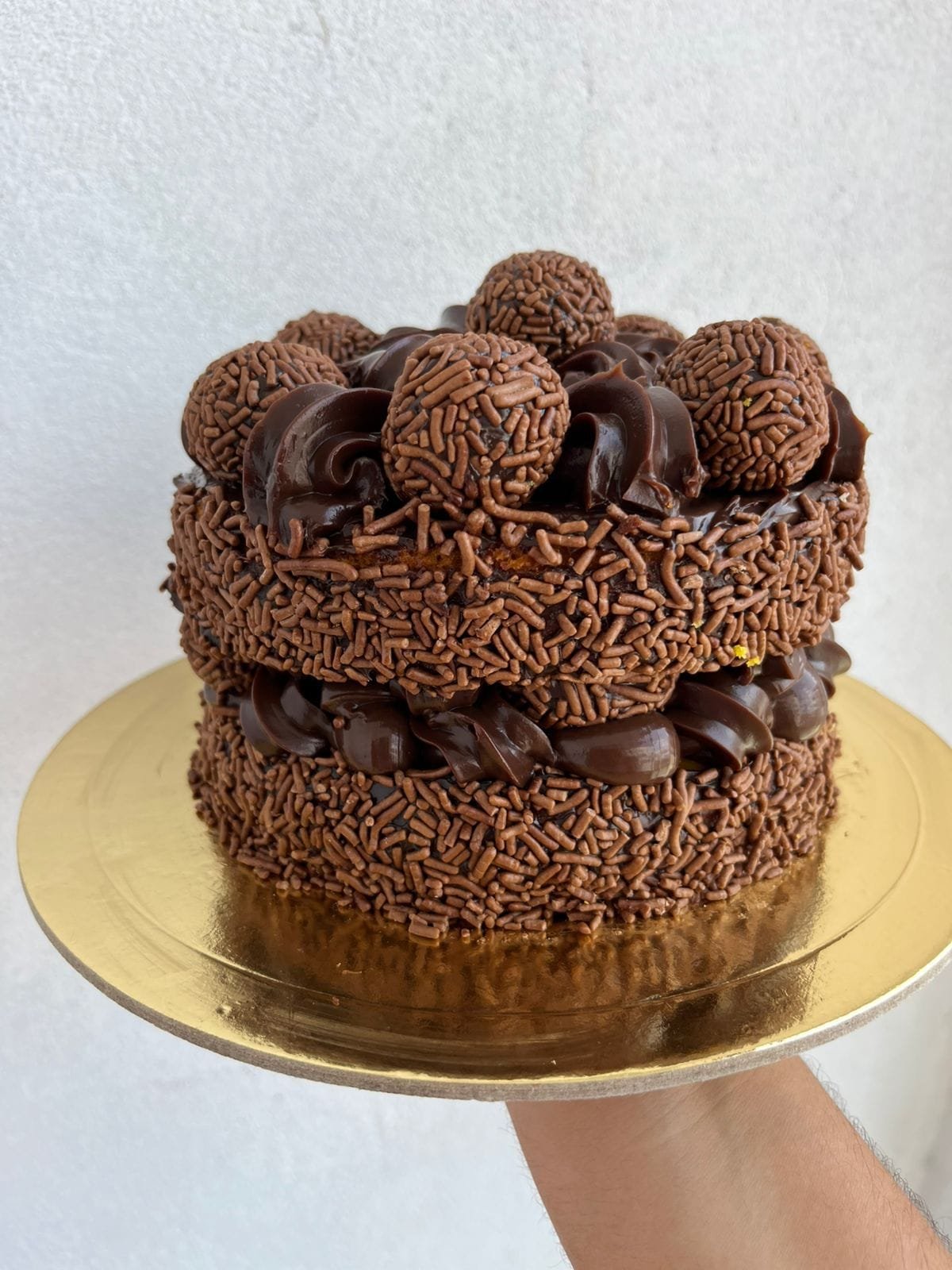 Mini bolo naked no acetato | brigadeiro